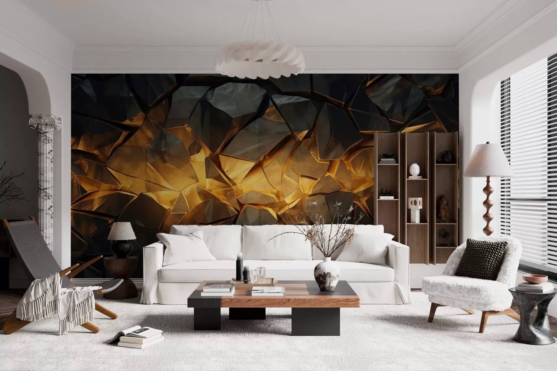 murales de pared Imitacione de piedra acuarela w05045