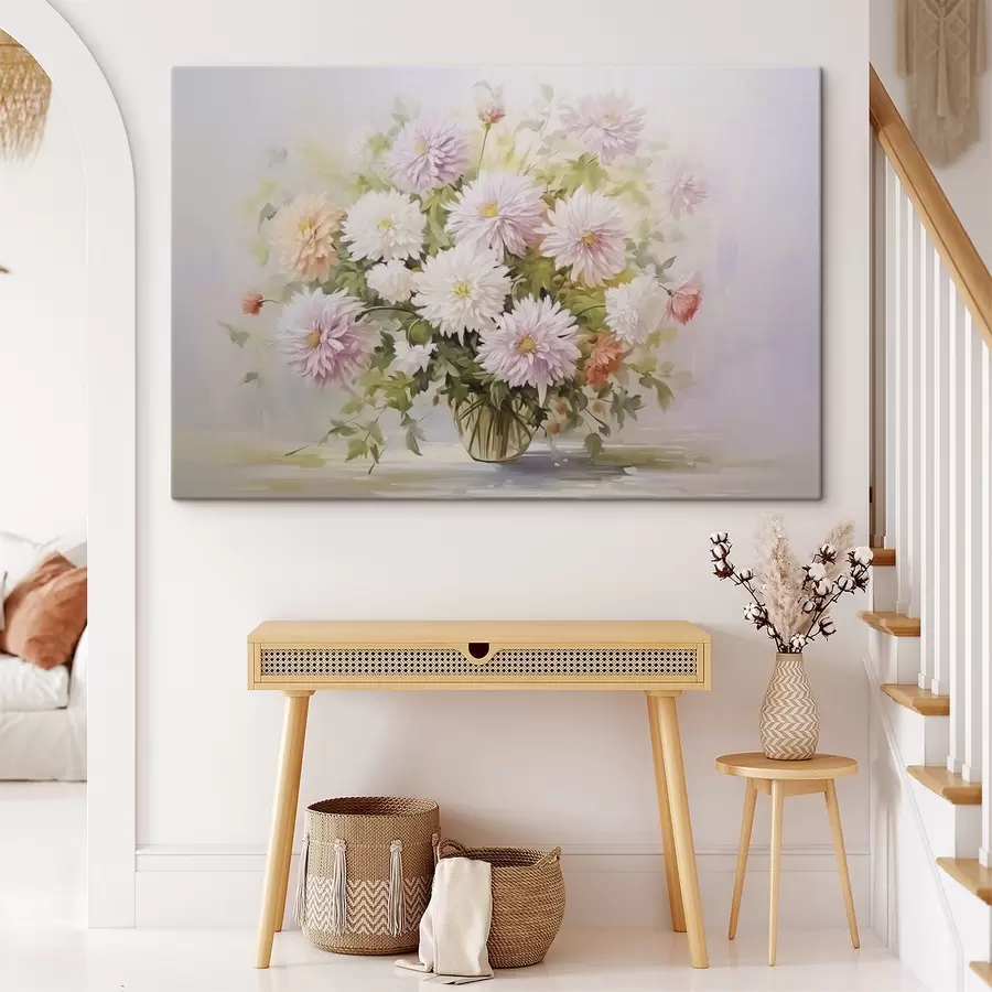 murales de pared Crisantemos en una maceta s47154