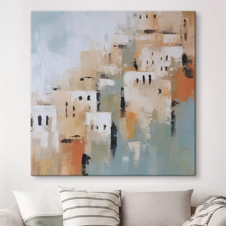 murales de pared Ciudad abstracta s47241