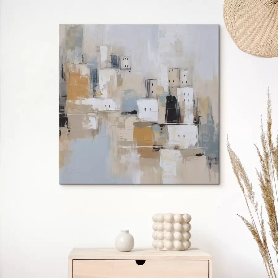 murales de pared Imitaciones abstractas de pinturas de ciudades s47242