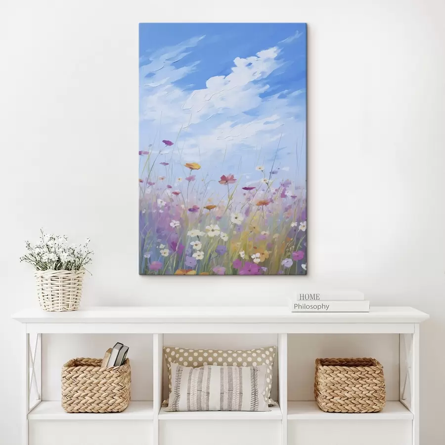 murales de pared Pintura imitación flores silvestres s47245