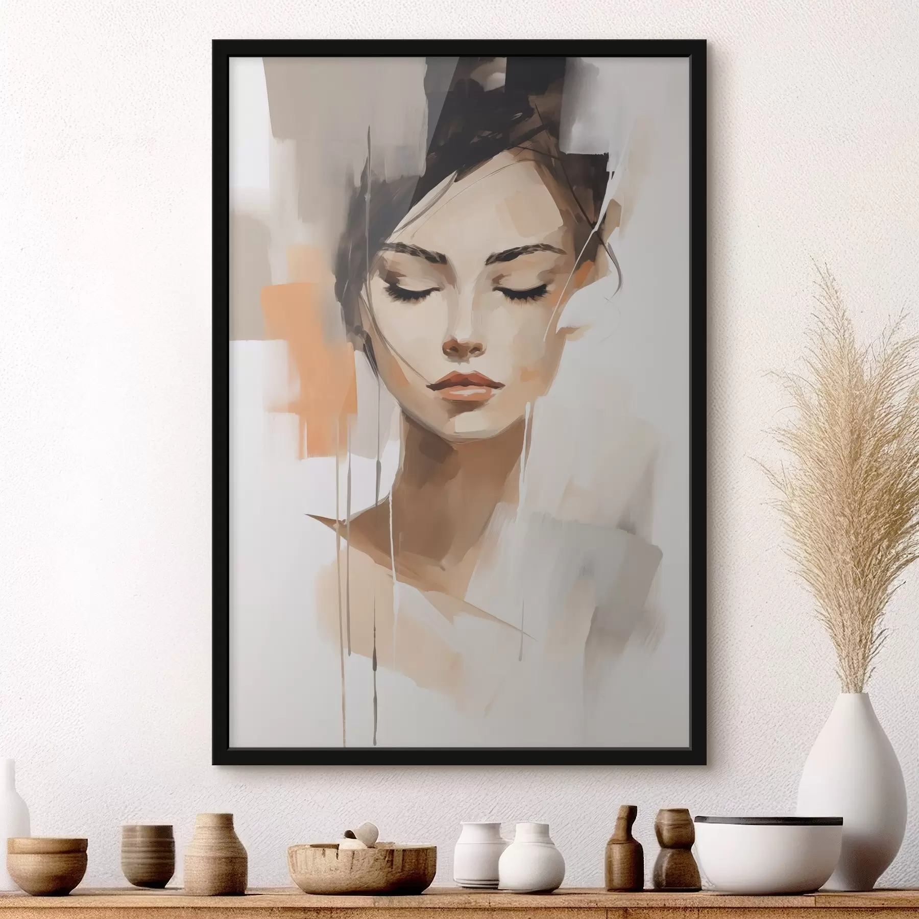 murales de pared Retrato de una niña f47150