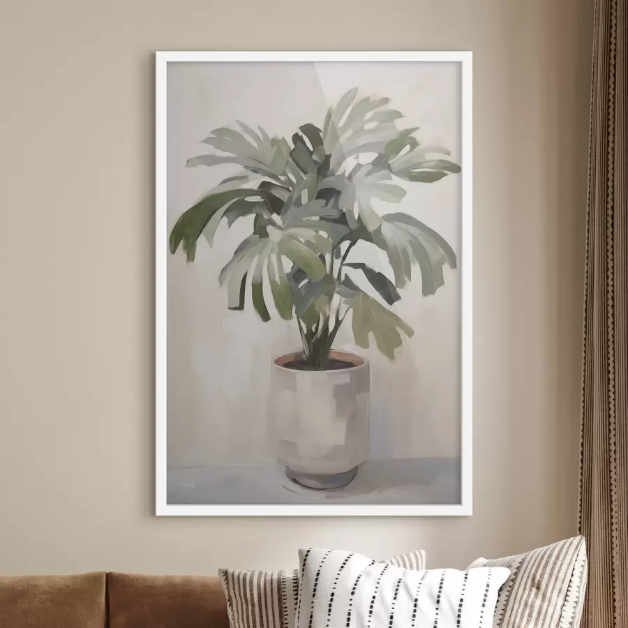 murales de pared Una planta en una maceta f47239