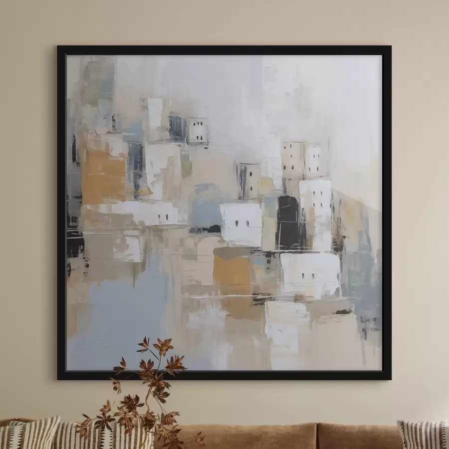 murales de pared Imitaciones abstractas de pinturas de ciudades f47242