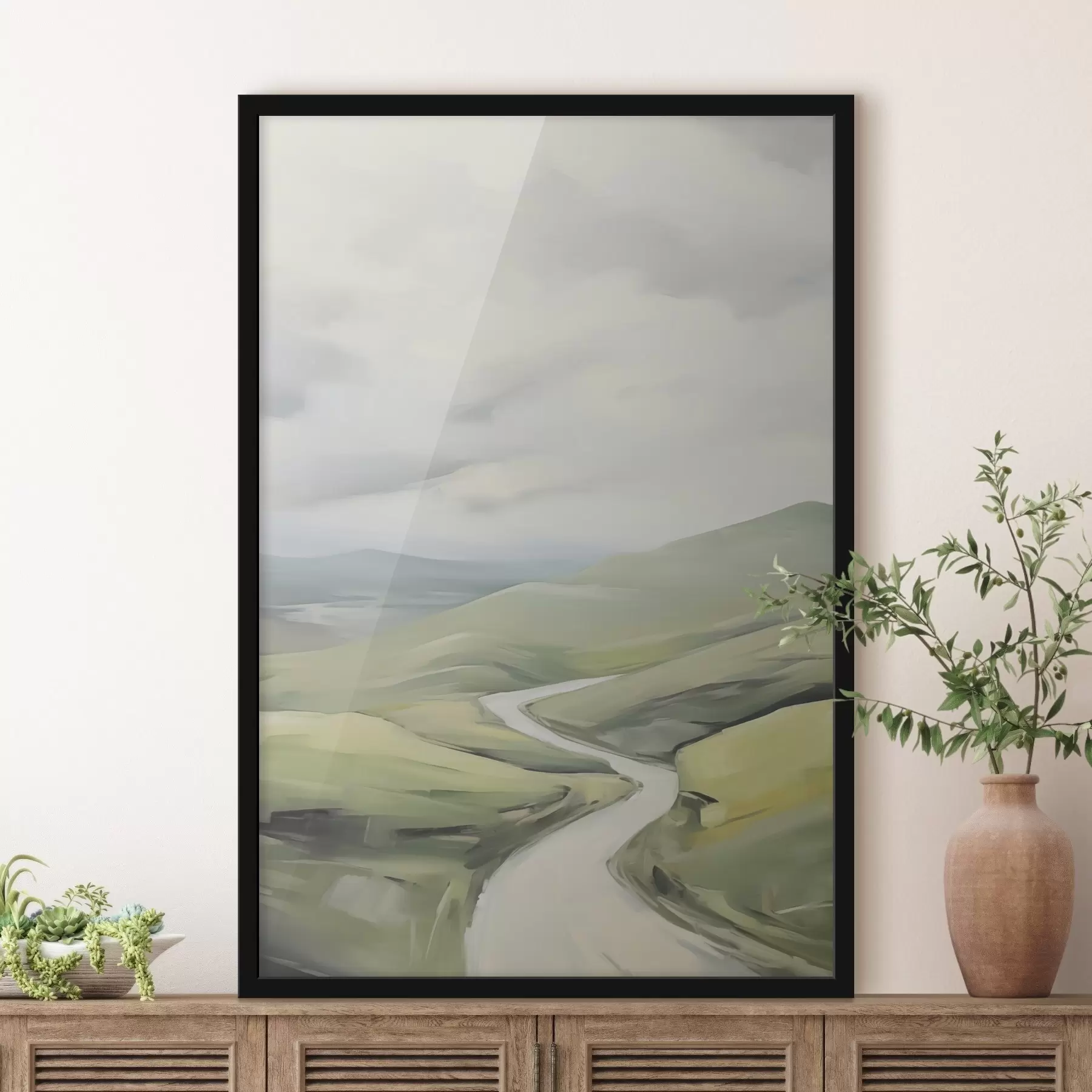 murales de pared Carretera en el campo f47244