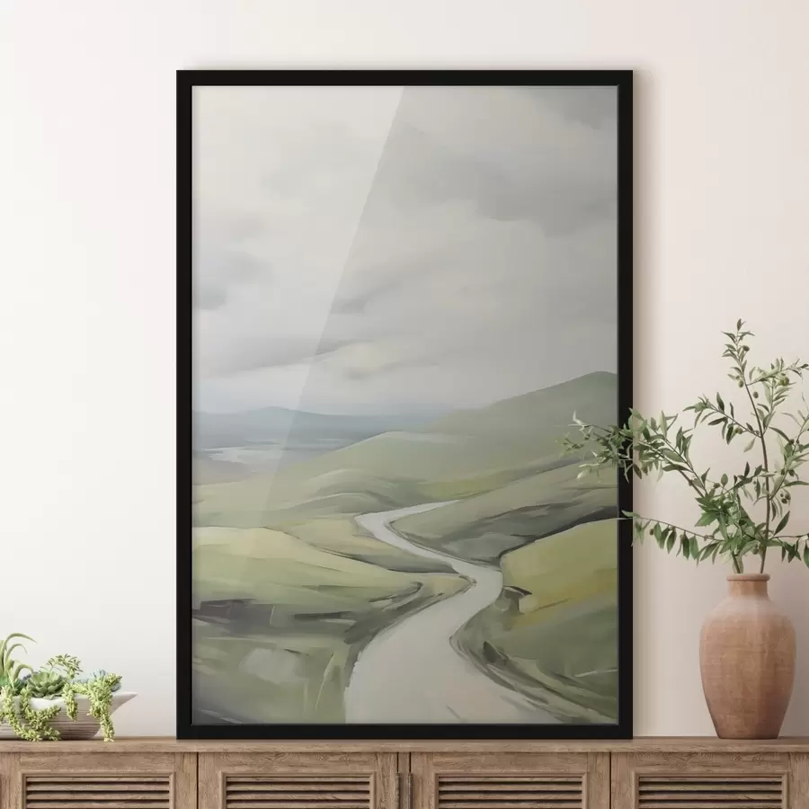 murales de pared Carretera en el campo f47244