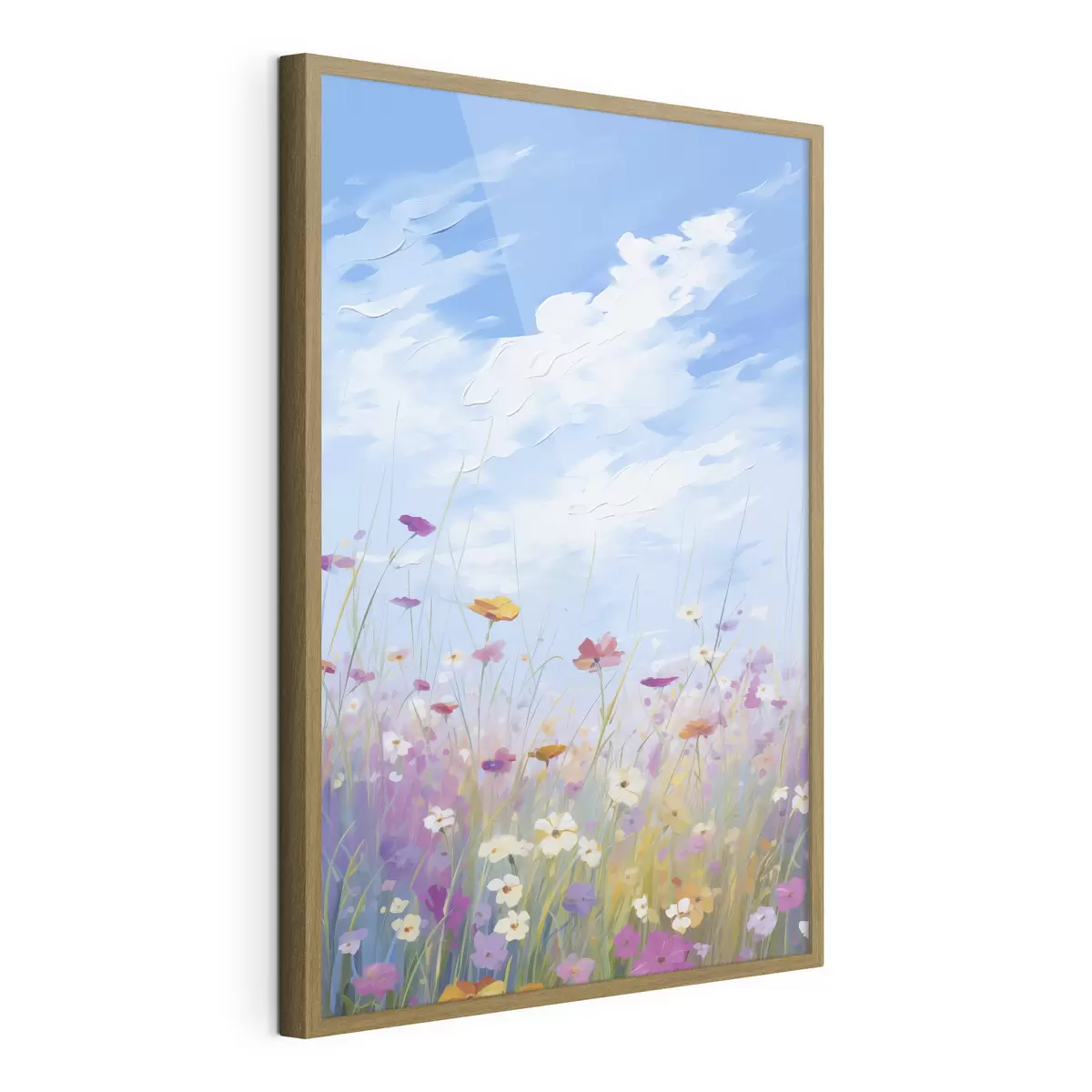 Poster Pintura imitación flores silvestres f47245