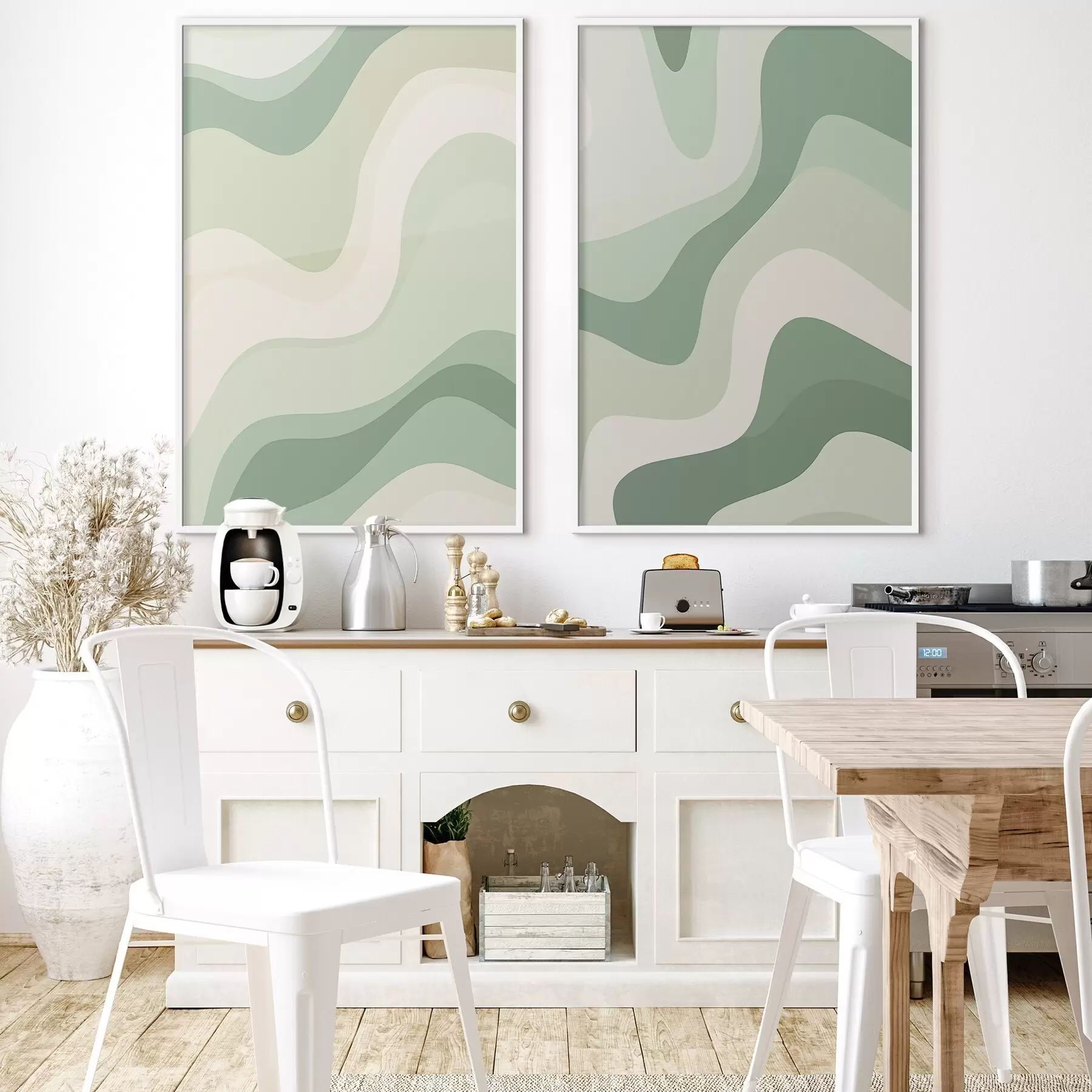 murales de pared Ondas abstractas d00842