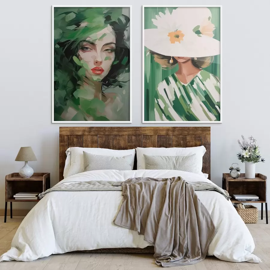 murales de pared Retratos femeninos d00844