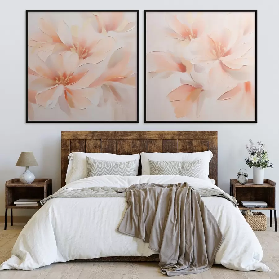 murales de pared Flores abstractas delicadas d00789