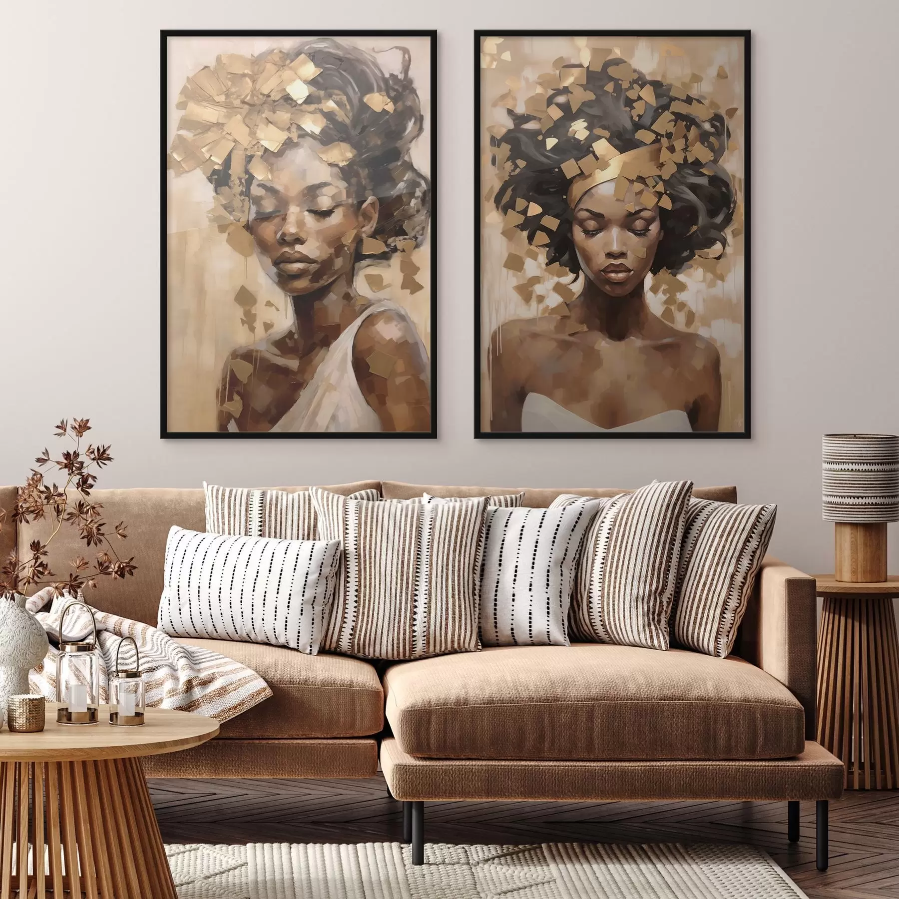 murales de pared Retratos de mujeres d00855