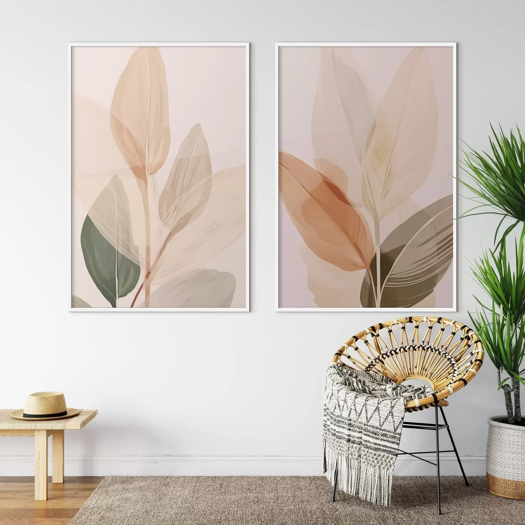 murales de pared Hojas d00945