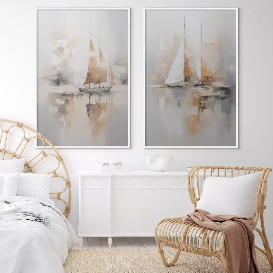 murales de pared Pintura imitación velero d00948