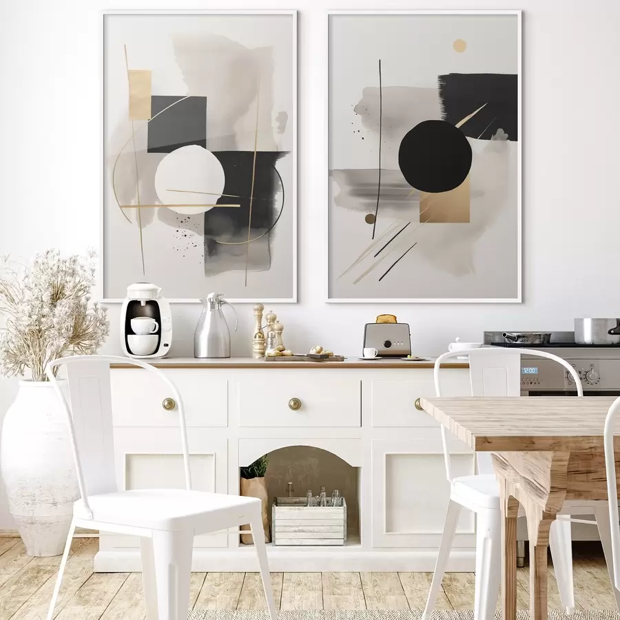 murales de pared Abstracciones con formas d00940