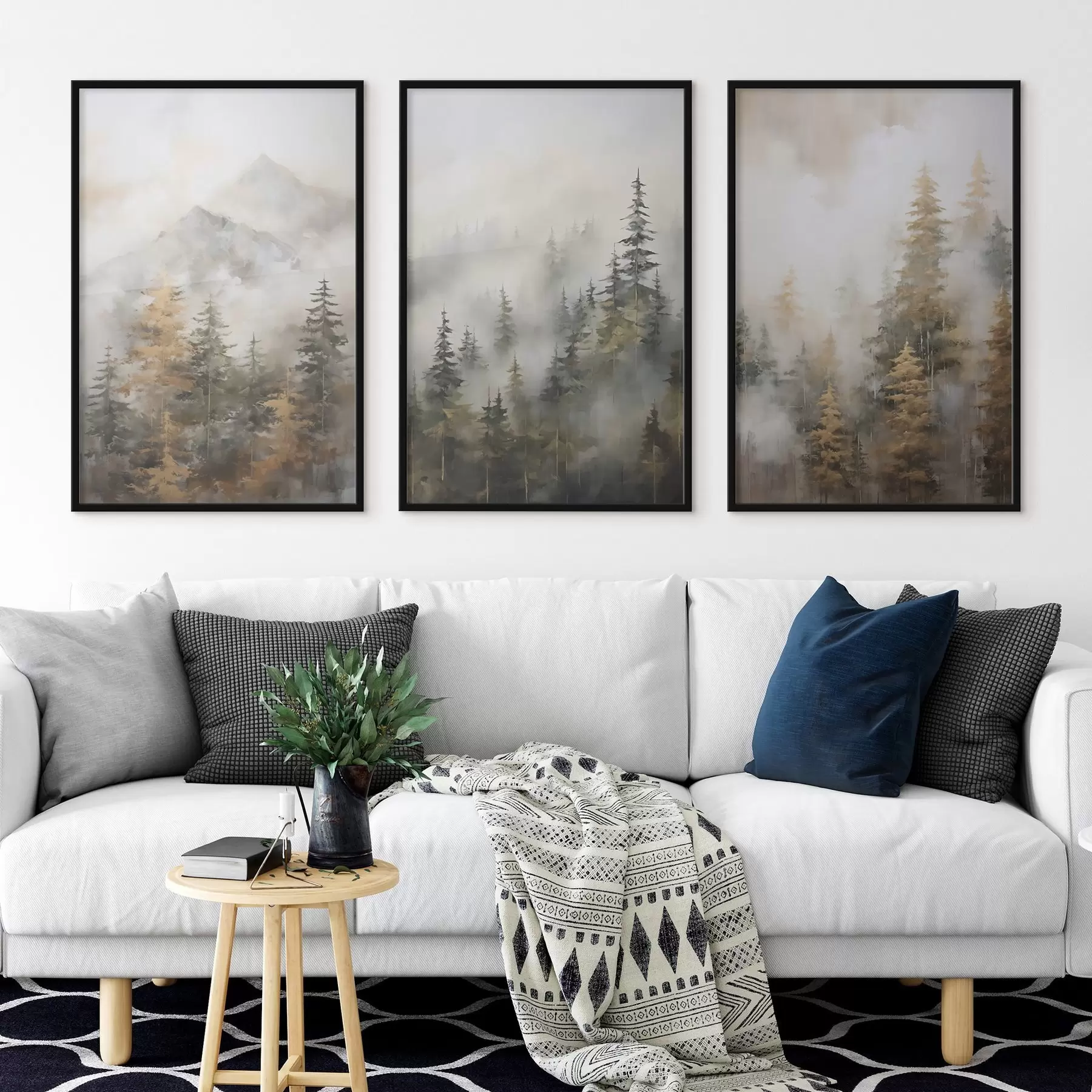 murales de pared Imitación forestal de pintura d00996