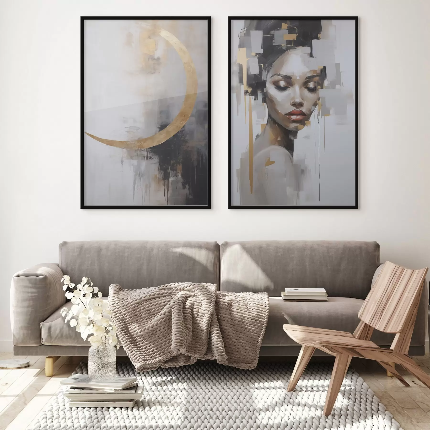 murales de pared Abstracción imitación de la pintura d00998