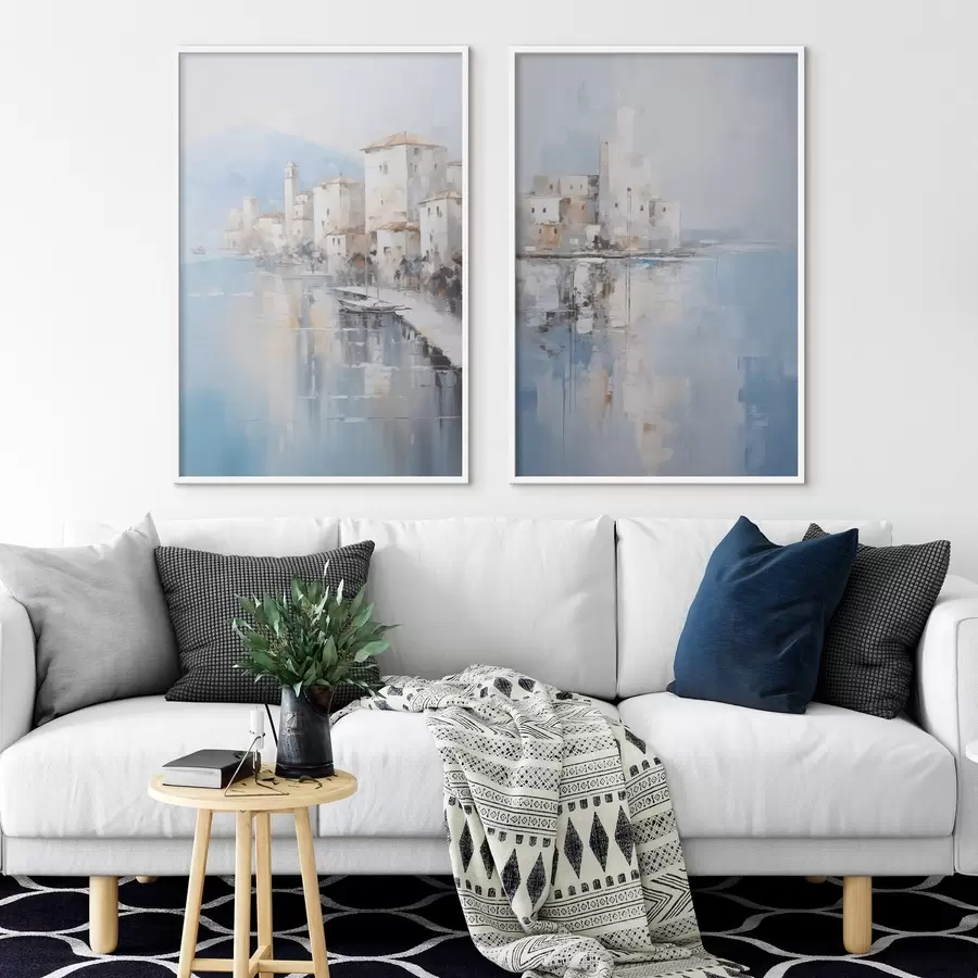 murales de pared Imitación abstracta de un paisaje pintado d00997