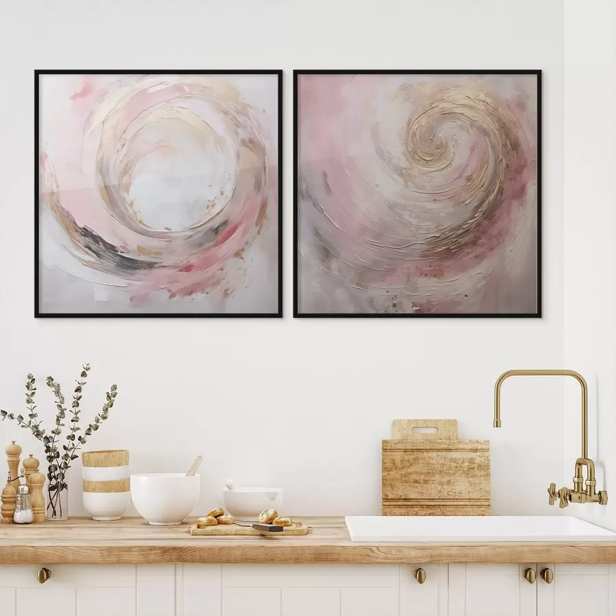 murales de pared Pintura abstracta imitación remolino d01028