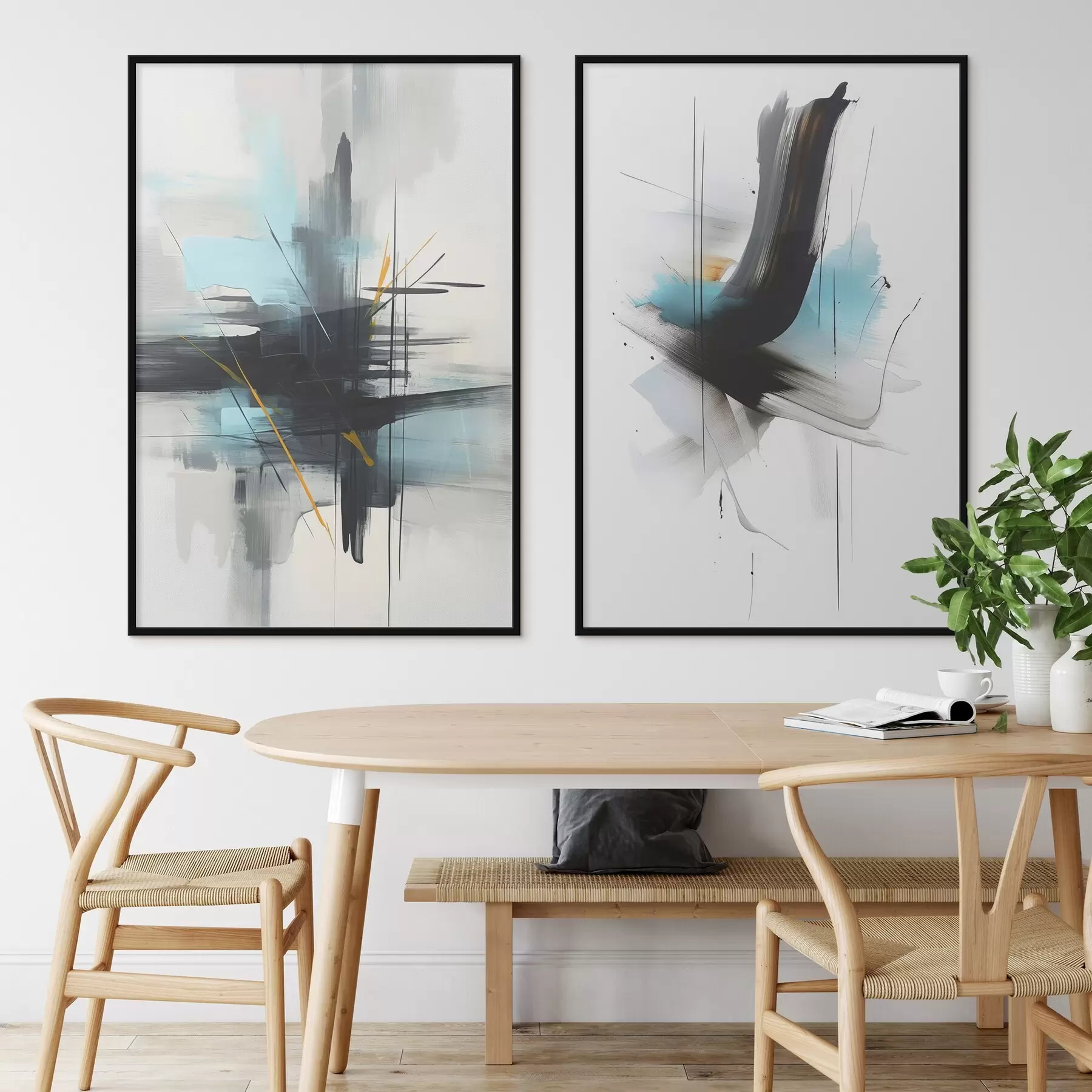 murales de pared Abstracción con imitación de salpicaduras y pinceladas. d01037