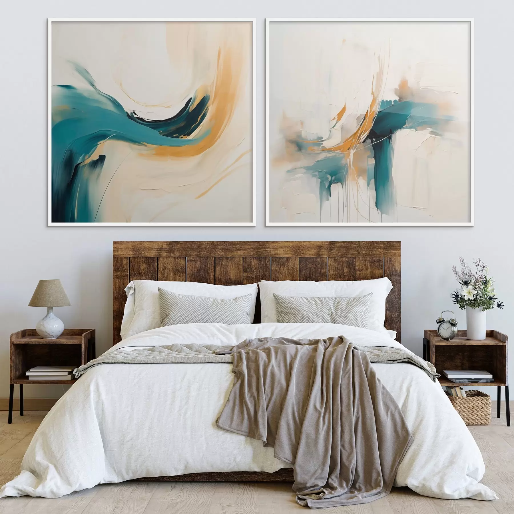 murales de pared Composición artística con un suave movimiento de colores. d00989