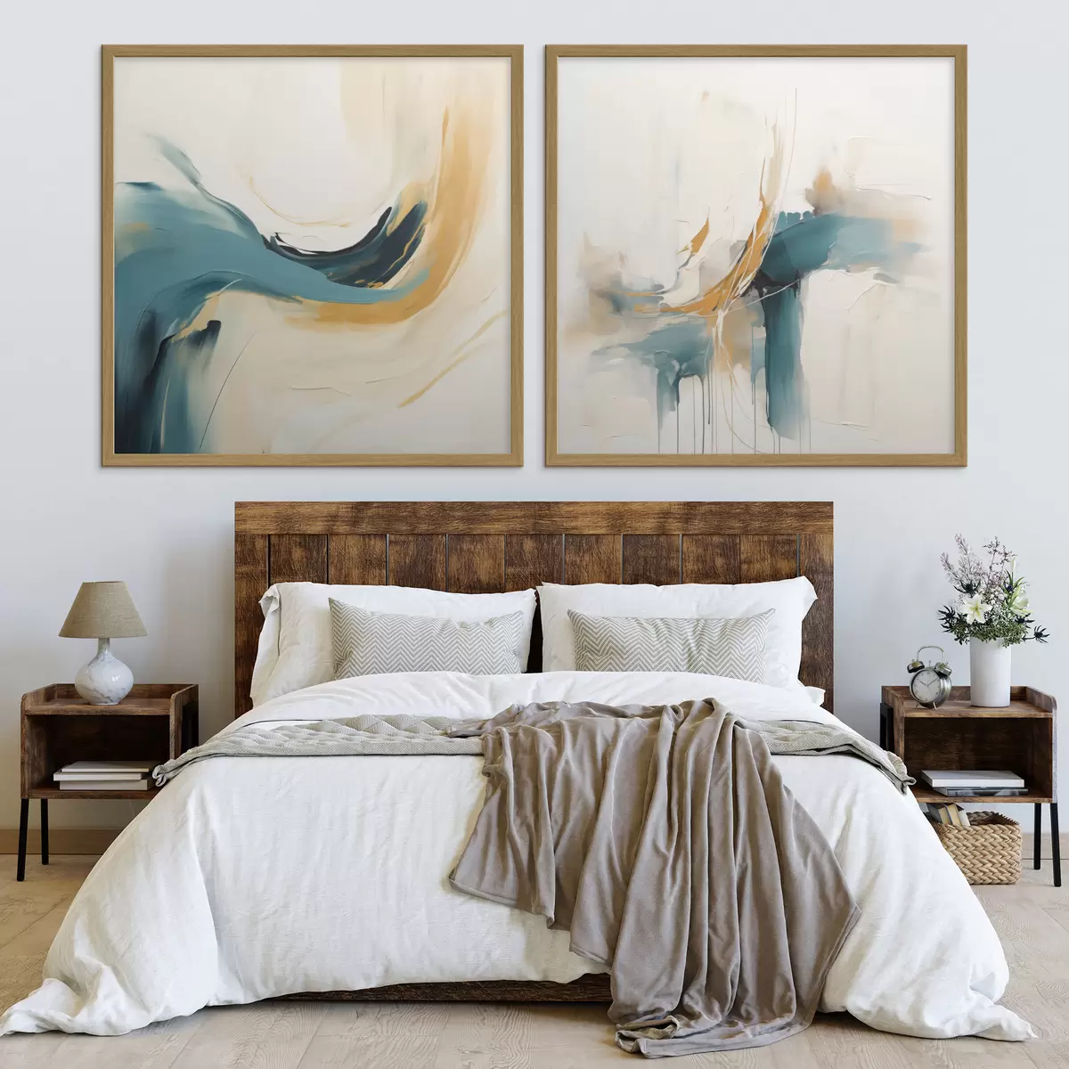 Poster Composición artística con un suave movimiento de colores. d00989