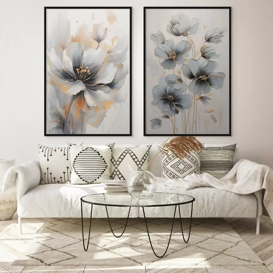 murales de pared flores abstractas d01043