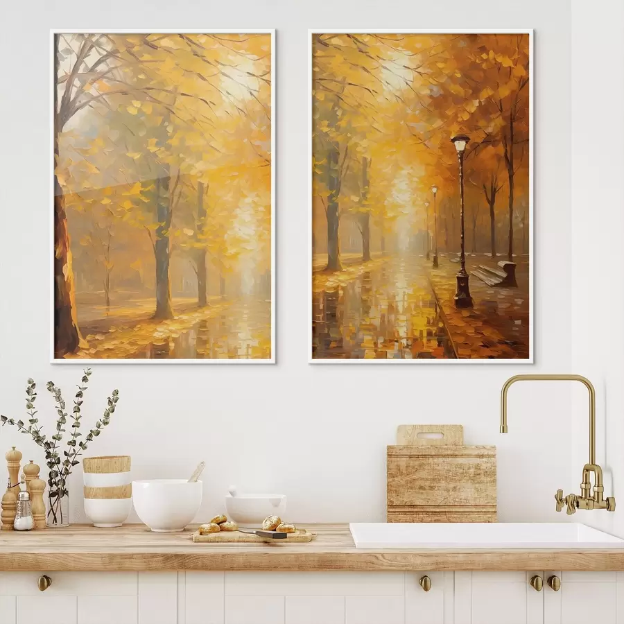 murales de pared Otoño en el parque d01052