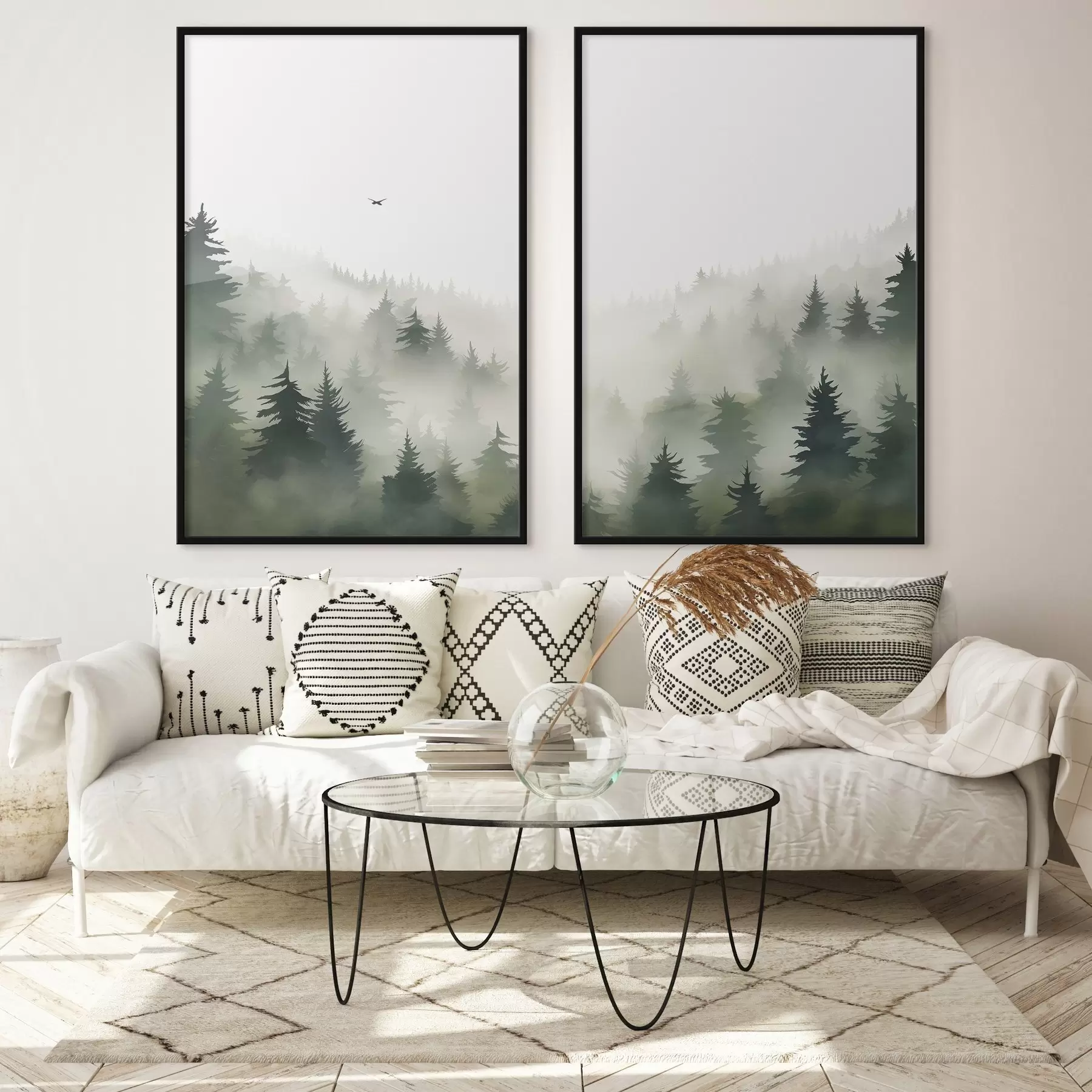 murales de pared Bosque brumoso d01061