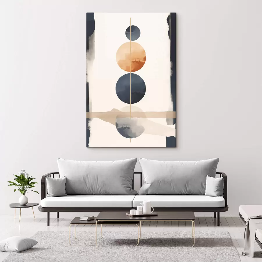 murales de pared Abstracción con esferas s47101