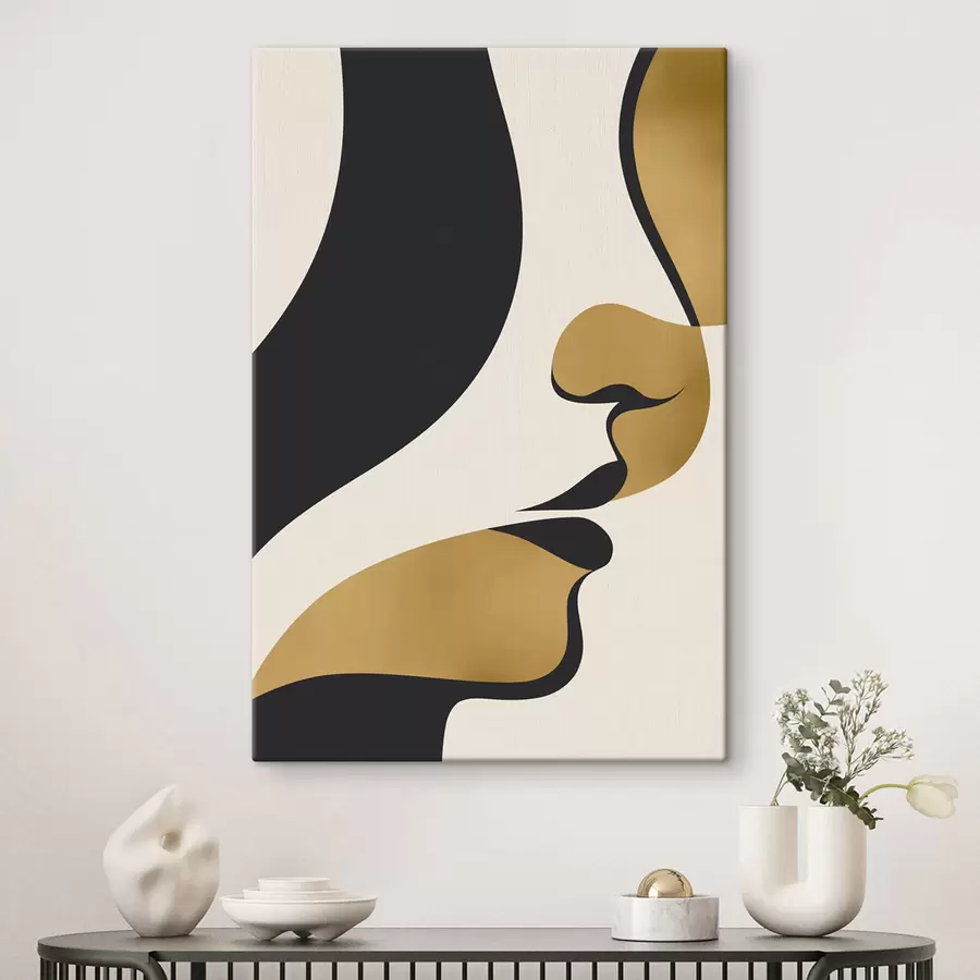 murales de pared Silueta abstracta de un rostro s47251