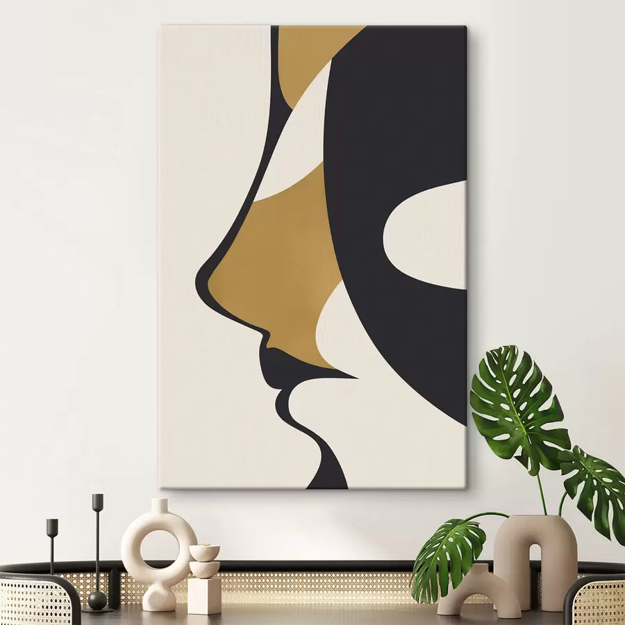 murales de pared Silueta abstracta de un rostro s47252