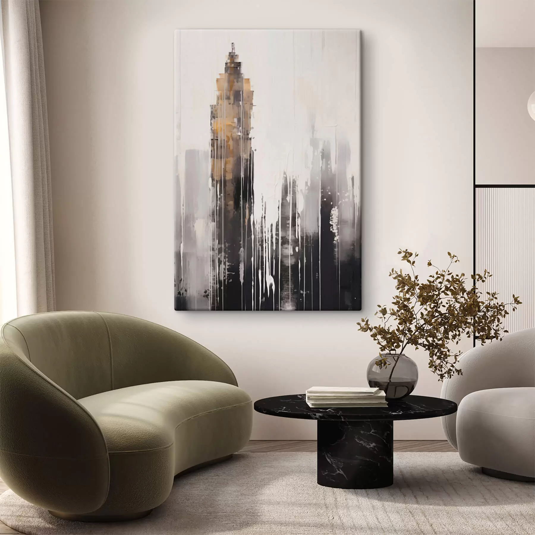 murales de pared Rascacielos abstracto s47254