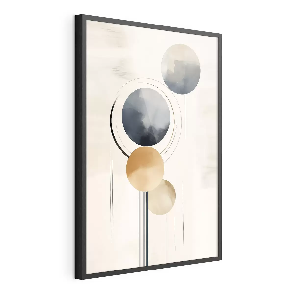 Poster Abstracción con esferas f47100
