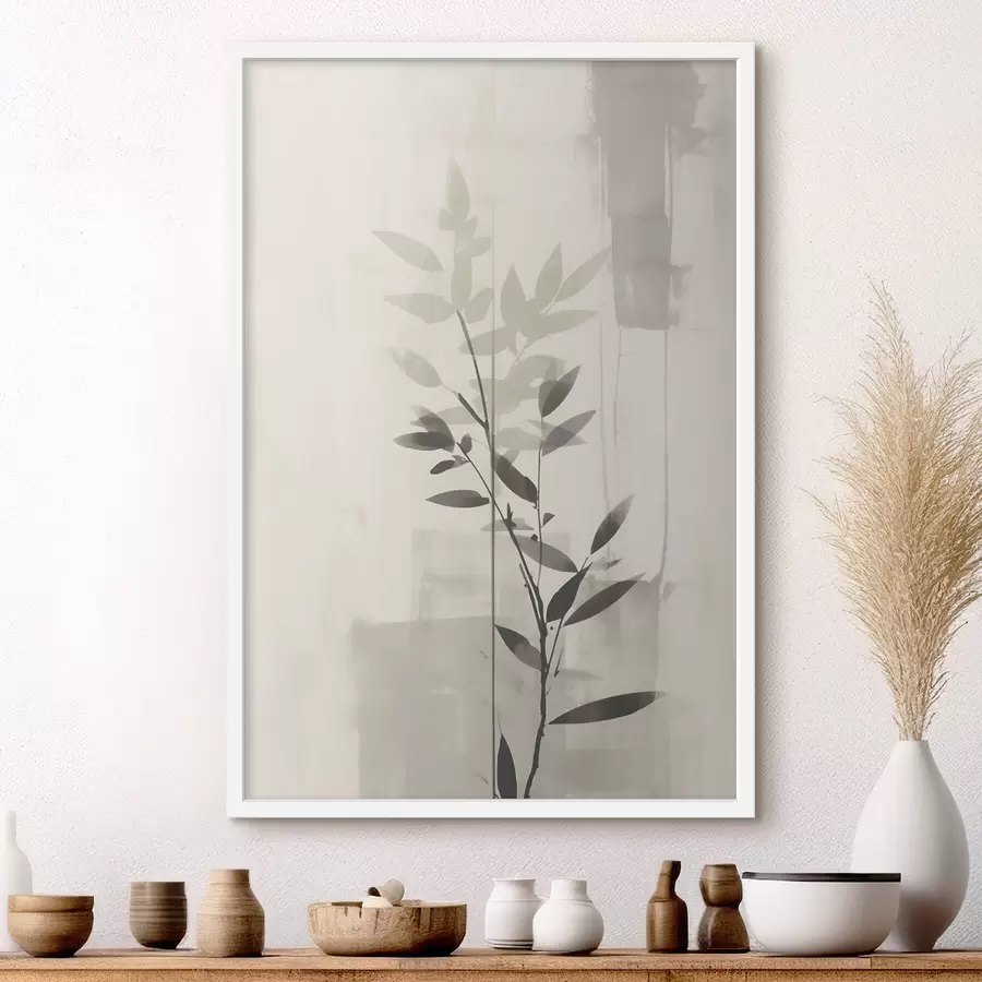 murales de pared Ramas de hojas abstractas f47102