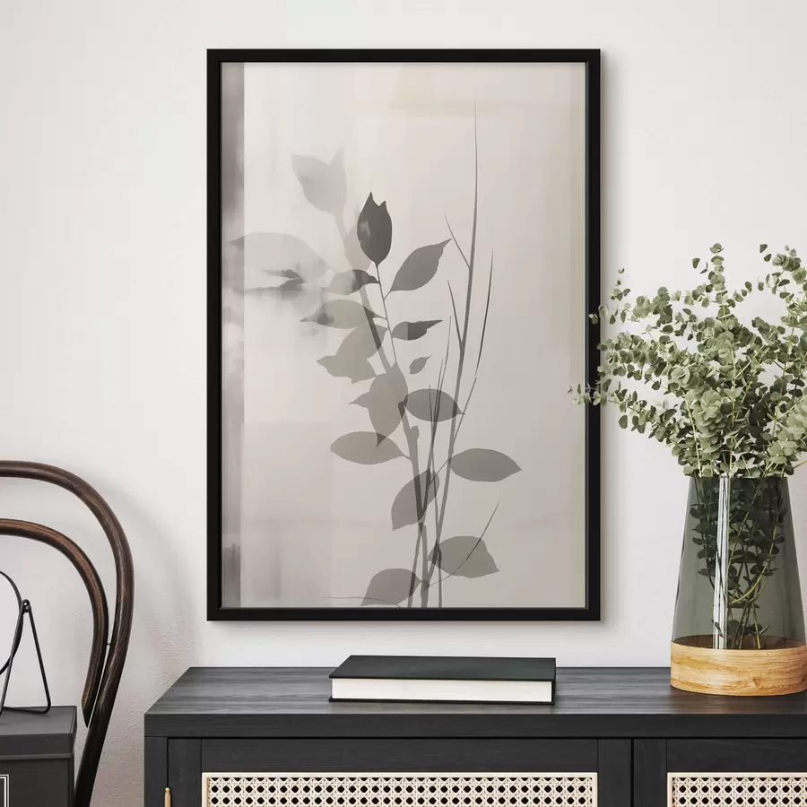 murales de pared Ramas de hojas abstractas f47103