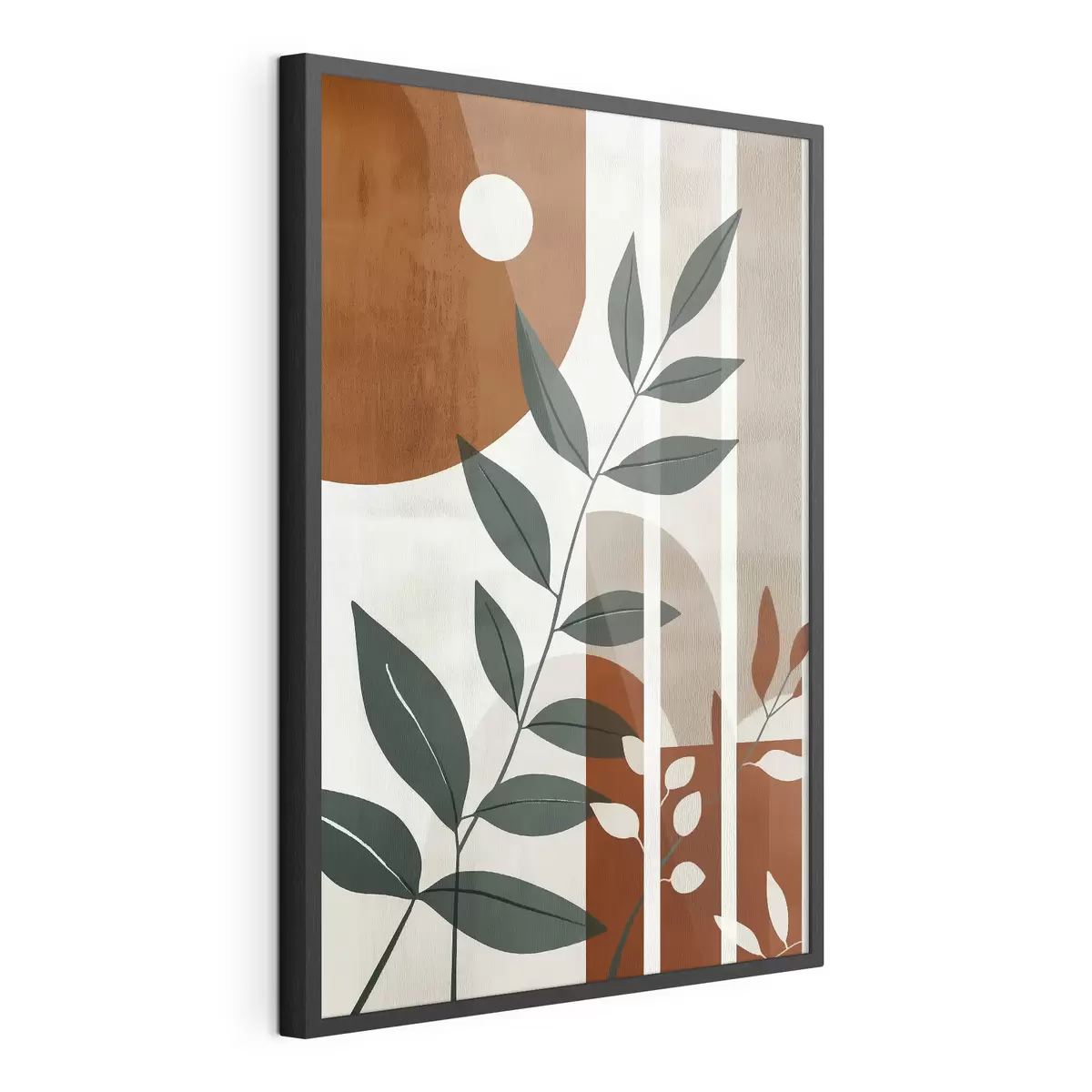 Poster Abstracción con ramas de hojas f47247