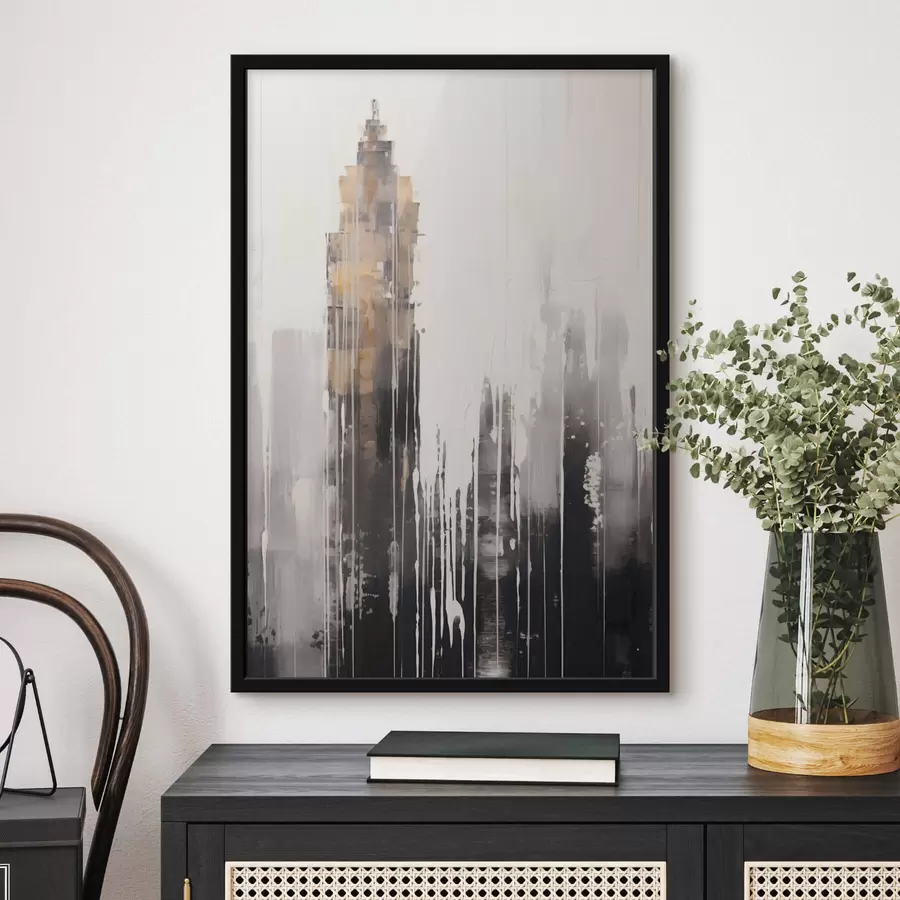 murales de pared Rascacielos abstracto f47254