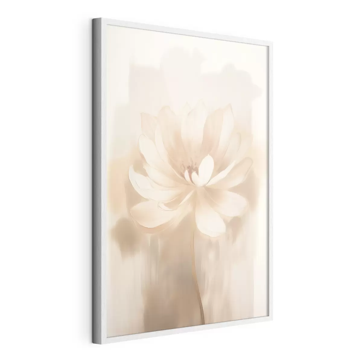 Poster Loto con delicadas sombras y un fondo difuminado en un estilo artístico de póster. f46937