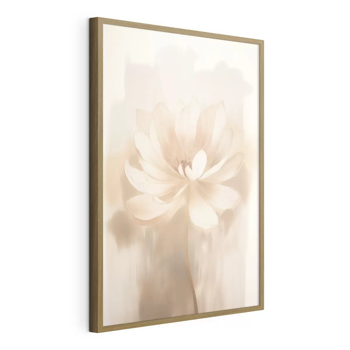 Poster Loto con delicadas sombras y un fondo difuminado en un estilo artístico de póster. f46937