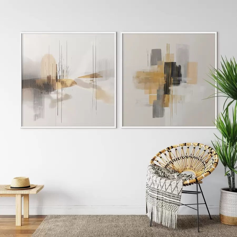 murales de pared Composición artística con elementos gráficos d00740