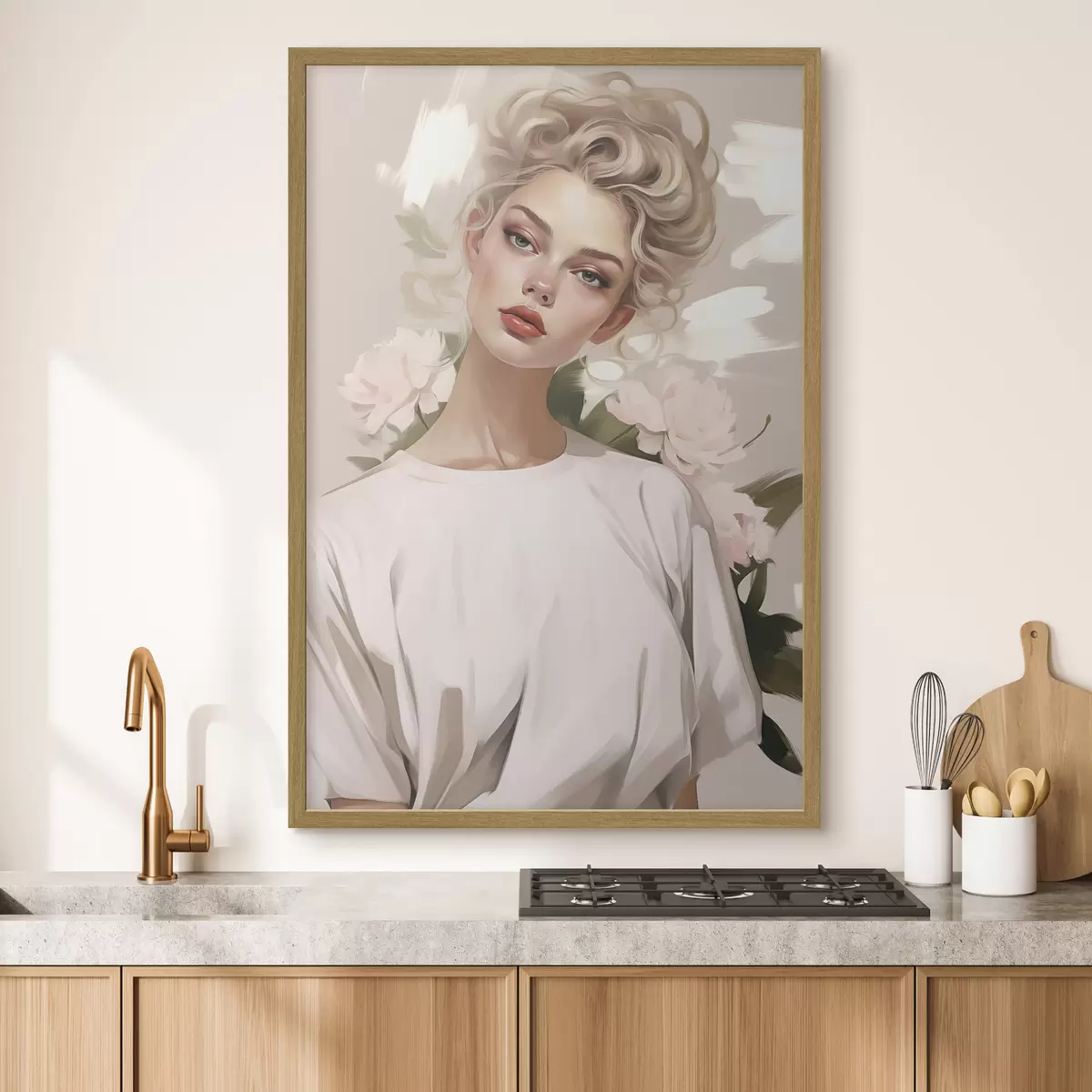 Poster Retrato de una chica con camiseta f47340