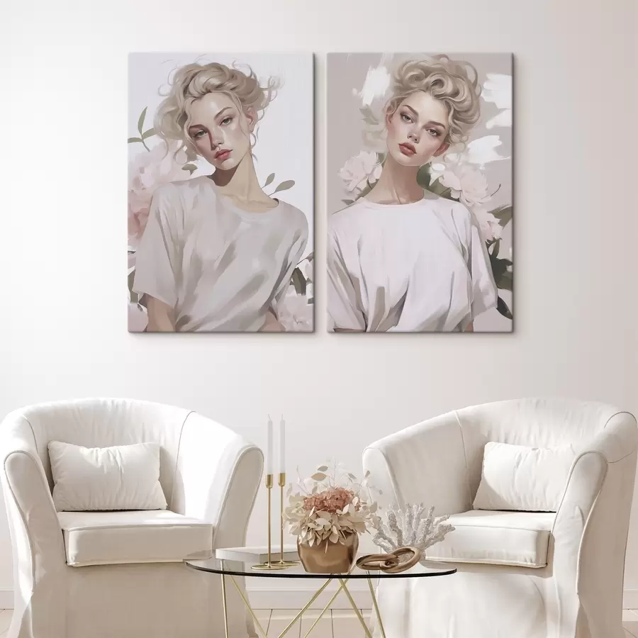 murales de pared Retrato de una niña m01187