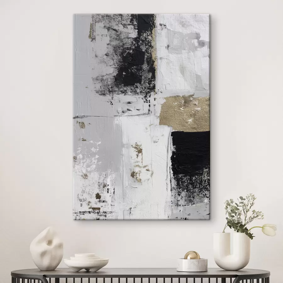 murales de pared abstracción contemporánea en colores contrastantes s47134