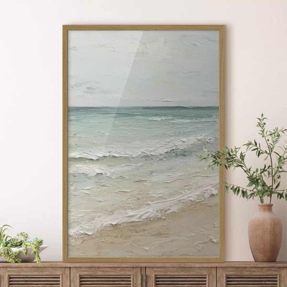 Poster costas marítimas al estilo de la pintura al óleo f47120