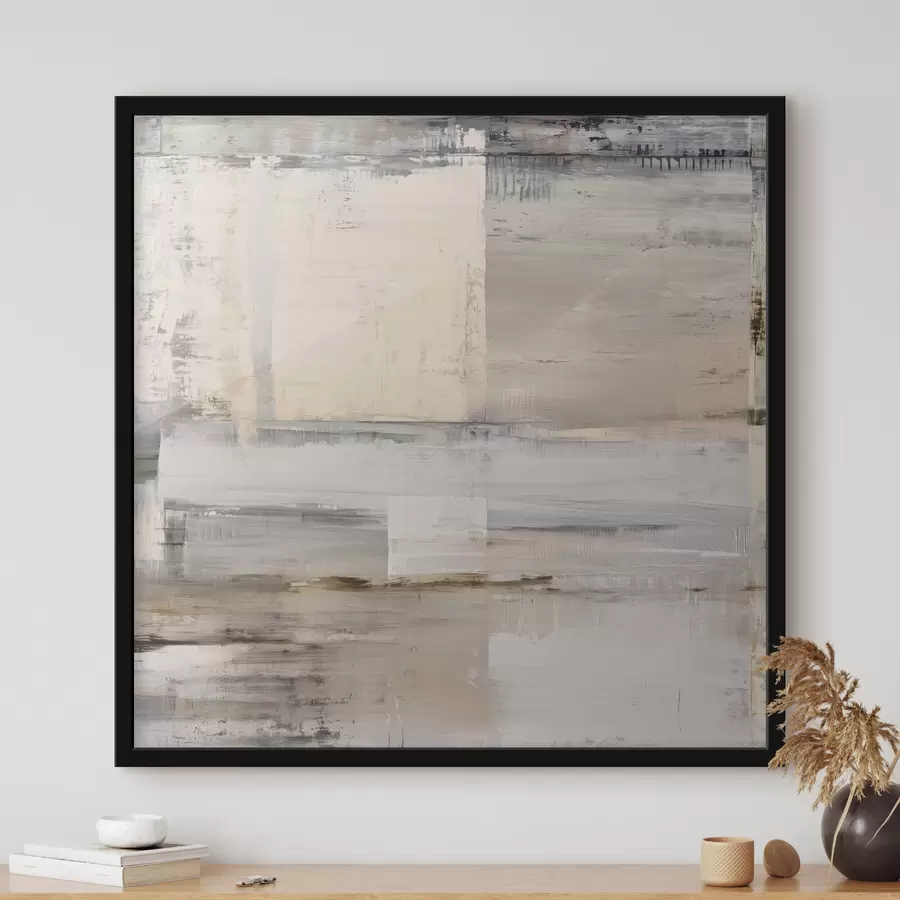 murales de pared abstracción contemporánea en tonos apagados f47121