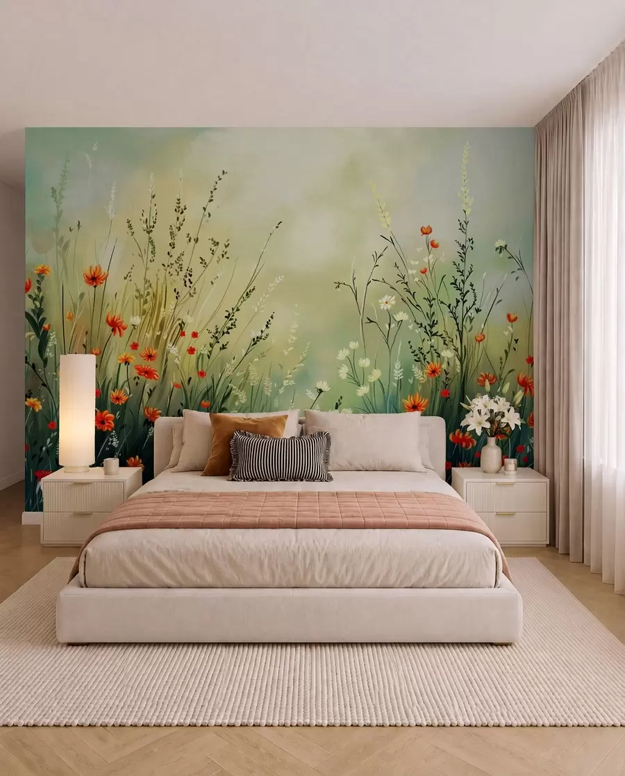 murales de pared Pradera al sol w05015