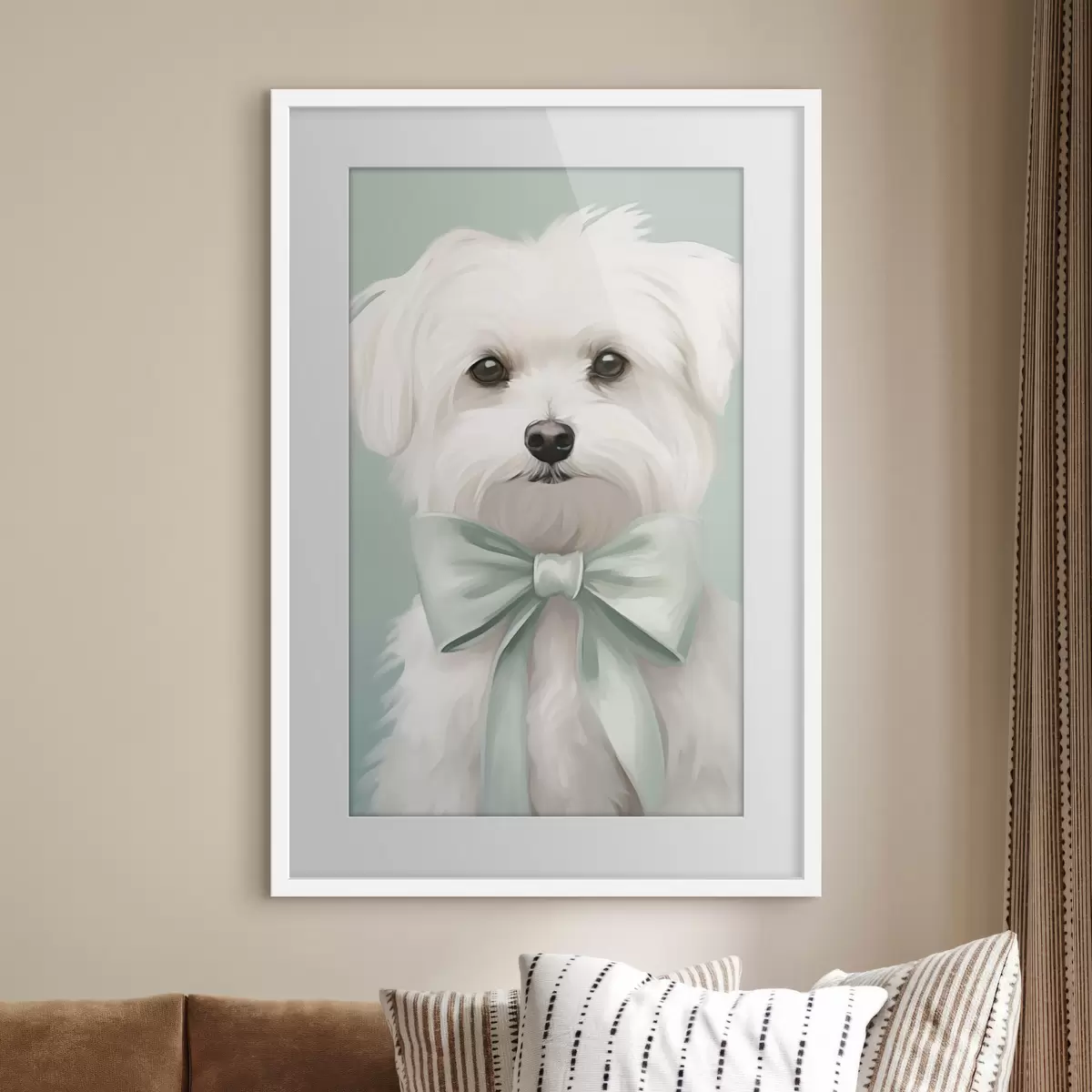 Poster Perrito con un lazo f47413
