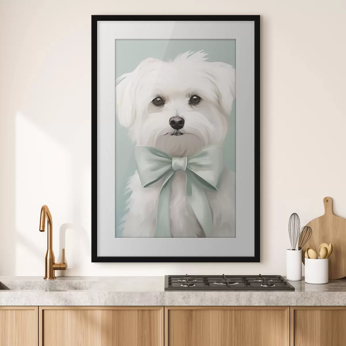 Poster Perrito con un lazo f47413