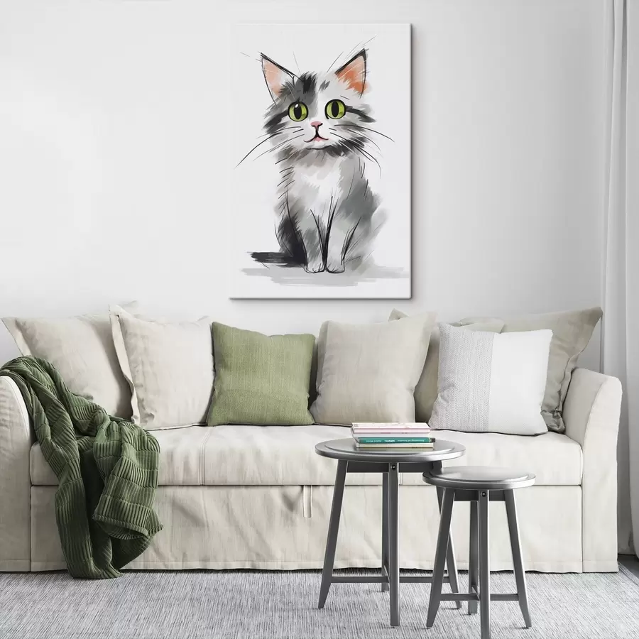 murales de pared Gatito bonito s47487