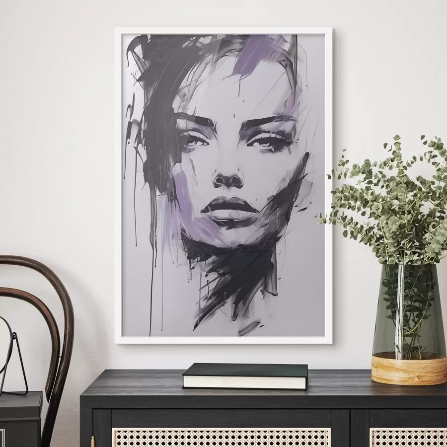 murales de pared Retrato femenino abstracto f47498